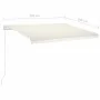 Toldo automático LED sensor de viento crema 3,5x2,5 m de vidaXL, Toldos - Ref: Foro24-3069932, Precio: 576,81 €, Descuento: %