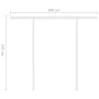 Toldo automático LED sensor de viento crema 3,5x2,5 m de vidaXL, Toldos - Ref: Foro24-3069932, Precio: 576,81 €, Descuento: %