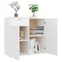 Aparador de madera contrachapada blanco 80x36x75 cm de vidaXL, Aparadores - Ref: Foro24-805770, Precio: 87,08 €, Descuento: %