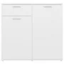 Aparador de madera contrachapada blanco 80x36x75 cm de vidaXL, Aparadores - Ref: Foro24-805770, Precio: 87,08 €, Descuento: %