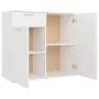 Aparador de madera contrachapada blanco 80x36x75 cm de vidaXL, Aparadores - Ref: Foro24-805770, Precio: 87,08 €, Descuento: %