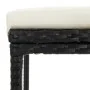 Set de muebles de bar de jardín 9 pzas y cojines ratán PE negro de vidaXL, Conjuntos de jardín - Ref: Foro24-3064854, Precio:...