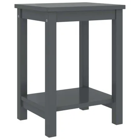 Solid dark gray pine wood bedside tables 35x30x47 cm by vidaXL, Nightstands - Ref: Foro24-322214, Price: 38,20 €, Discount: %