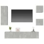 Set de muebles de TV 5 pzas madera contrachapada gris hormigón de vidaXL, Muebles TV - Ref: Foro24-3114441, Precio: 165,94 €,...