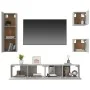Set de muebles de TV 5 pzas madera contrachapada gris hormigón de vidaXL, Muebles TV - Ref: Foro24-3114441, Precio: 165,94 €,...