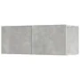 Set de muebles de TV 5 pzas madera contrachapada gris hormigón de vidaXL, Muebles TV - Ref: Foro24-3114441, Precio: 165,94 €,...