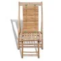 Tumbona de exterior con reposapiés bambú de vidaXL, Tumbonas - Ref: Foro24-41492, Precio: 90,00 €, Descuento: %
