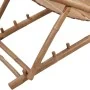 Tumbona de exterior con reposapiés bambú de vidaXL, Tumbonas - Ref: Foro24-41492, Precio: 90,00 €, Descuento: %