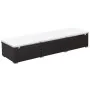Tumbona con cojín ratán sintético marrón de vidaXL, Tumbonas - Ref: Foro24-44403, Precio: 134,85 €, Descuento: %