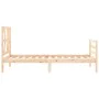 Estructura de cama con cabecero madera maciza 100x200 cm de vidaXL, Camas y somieres - Ref: Foro24-3194366, Precio: 103,73 €,...