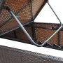 Tumbona con cojín ratán sintético marrón de vidaXL, Tumbonas - Ref: Foro24-44403, Precio: 134,85 €, Descuento: %