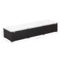 Tumbona con cojín ratán sintético marrón de vidaXL, Tumbonas - Ref: Foro24-44403, Precio: 134,85 €, Descuento: %