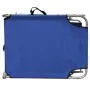Tumbona plegable con toldo aluminio azul de vidaXL, Tumbonas - Ref: Foro24-47769, Precio: 59,92 €, Descuento: %