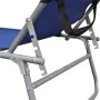 Tumbona plegable con toldo aluminio azul de vidaXL, Tumbonas - Ref: Foro24-47769, Precio: 59,92 €, Descuento: %
