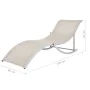 Tumbonas plegables 2 unidades textilene color crema de vidaXL, Tumbonas - Ref: Foro24-47785, Precio: 235,95 €, Descuento: %