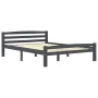 Estructura de cama madera maciza pino gris oscuro 120x200 cm de vidaXL, Camas y somieres - Ref: Foro24-322091, Precio: 120,50...