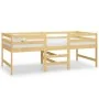 Solid pine wood bed frame 90x200 cm by vidaXL, Beds and slatted bases - Ref: Foro24-833095, Price: 117,04 €, Discount: %