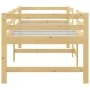 Solid pine wood bed frame 90x200 cm by vidaXL, Beds and slatted bases - Ref: Foro24-833095, Price: 117,04 €, Discount: %