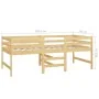 Bettgestell aus massivem Kiefernholz, 90 x 200 cm von vidaXL, Betten und Lattenroste - Ref: Foro24-833095, Preis: 117,04 €, R...
