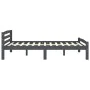 Estructura de cama madera maciza pino gris oscuro 120x200 cm de vidaXL, Camas y somieres - Ref: Foro24-322091, Precio: 120,50...