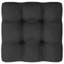 Set de muebles de jardín 10 pzas con cojines madera pino negro de vidaXL, Conjuntos de jardín - Ref: Foro24-3076973, Precio: ...