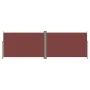 Toldo lateral retráctil marrón 200x600 cm de vidaXL, Sombrillas - Ref: Foro24-318009, Precio: 109,99 €, Descuento: %