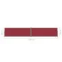 Toldo lateral retráctil rojo 220x1200 cm de vidaXL, Sombrillas - Ref: Foro24-318089, Precio: 178,90 €, Descuento: %