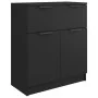 Black plywood sideboard 60x30x70 cm by vidaXL, Sideboards - Ref: Foro24-811089, Price: 90,05 €, Discount: %