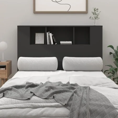Mueble cabecero negro 120x18,5x102,5 cm de vidaXL, Cabeceros y pies de cama - Ref: Foro24-811917, Precio: 57,45 €, Descuento: %