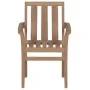 Sillas de jardín apilables 8 uds madera maciza teca con cojines de vidaXL, Sillas de jardín - Ref: Foro24-3073439, Precio: 1,...
