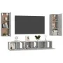 Juego de muebles de salón 5 piezas gris hormigón de vidaXL, Muebles TV - Ref: Foro24-3079063, Precio: 174,11 €, Descuento: %
