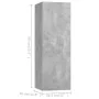 Juego de muebles de salón 5 piezas gris hormigón de vidaXL, Muebles TV - Ref: Foro24-3079063, Precio: 174,11 €, Descuento: %