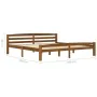 Estructura de cama madera maciza pino marrón miel 200x200 cm de vidaXL, Camas y somieres - Ref: Foro24-322081, Precio: 114,35...