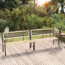Banco de jardín doble madera de abeto chino 238 cm de vidaXL, Bancos de jardín - Ref: Foro24-317134, Precio: 166,52 €, Descue...