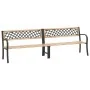 Banco de jardín doble madera de abeto chino 238 cm de vidaXL, Bancos de jardín - Ref: Foro24-317134, Precio: 166,52 €, Descue...