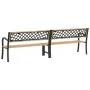 Banco de jardín doble madera de abeto chino 238 cm de vidaXL, Bancos de jardín - Ref: Foro24-317134, Precio: 166,52 €, Descue...