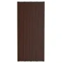 Braunes verzinktes Stahldach-Panel 12 Einheiten 100x45 cm von vidaXL, Decke - Ref: Foro24-317217, Preis: 67,94 €, Rabatt: %