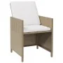Sillas de jardín con cojines 4 unidades ratán sintético beige de vidaXL, Sillas de jardín - Ref: Foro24-316777, Precio: 223,8...