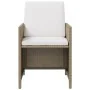 Sillas de jardín con cojines 4 unidades ratán sintético beige de vidaXL, Sillas de jardín - Ref: Foro24-316777, Precio: 223,8...