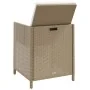 Sillas de jardín con cojines 4 unidades ratán sintético beige de vidaXL, Sillas de jardín - Ref: Foro24-316777, Precio: 223,8...