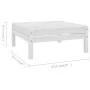 Juego de muebles de jardín 8 piezas madera maciza pino blanco de vidaXL, Conjuntos de jardín - Ref: Foro24-3082743, Precio: 3...
