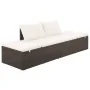 Cama de jardín 195x60 cm ratán sintético marrón de vidaXL, Camas para exteriores - Ref: Foro24-43954, Precio: 227,25 €, Descu...