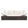 Cama de jardín 195x60 cm ratán sintético marrón de vidaXL, Camas para exteriores - Ref: Foro24-43954, Precio: 227,25 €, Descu...
