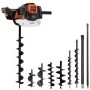 Bohrerset mit Erdbohrschnecke aus Stahl von vidaXL, Spiralschnecken - Ref: Foro24-279578, Preis: 419,39 €, Rabatt: %