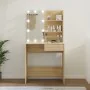 Tocador con LED color roble Sonoma 74,5x40x141 cm de vidaXL, Tocadores de baño - Ref: Foro24-808804, Precio: 85,05 €, Descuen...
