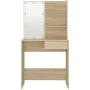 Tocador con LED color roble Sonoma 74,5x40x141 cm de vidaXL, Tocadores de baño - Ref: Foro24-808804, Precio: 85,05 €, Descuen...