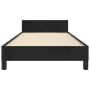 Estructura de cama con cabecero de terciopelo negro 100x200 cm de vidaXL, Camas y somieres - Ref: Foro24-347557, Precio: 88,3...