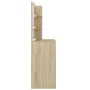 Tocador con LED color roble Sonoma 74,5x40x141 cm de vidaXL, Tocadores de baño - Ref: Foro24-808804, Precio: 85,05 €, Descuen...