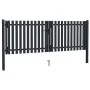 Doppeltes Zauntor aus anthrazitgrauem Stahl, 306 x 175 cm von vidaXL, Gartentore - Ref: Foro24-146352, Preis: 439,93 €, Rabat...