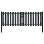 Doppeltes Zauntor aus anthrazitgrauem Stahl, 306 x 175 cm von vidaXL, Gartentore - Ref: Foro24-146352, Preis: 439,93 €, Rabat...